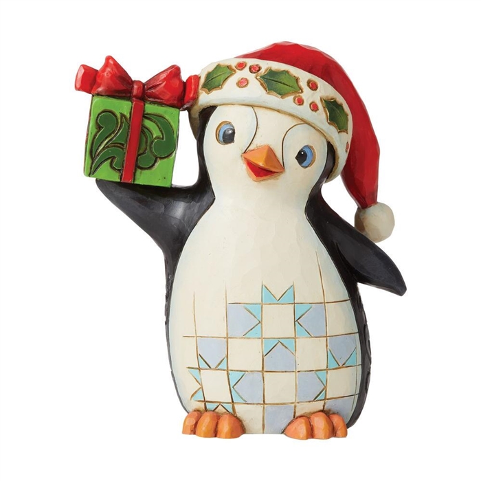 Jim Shore Heartwood Creek | Waddle It Be For Christmas - Christmas Penguin Pint Size - 6009007 | DBC Collectibles