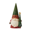 Jim Shore Heartwood Creek | Tree-mendous Tidings - Christmas Gnome Holding Tree 6009184 | DBC Collectibles