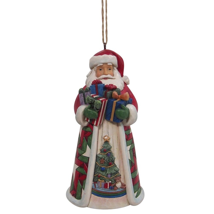 Jim Shore Heartwood Creek | Santa Arms Full of Gifts Ornament 6009463 | DBC Collectibles