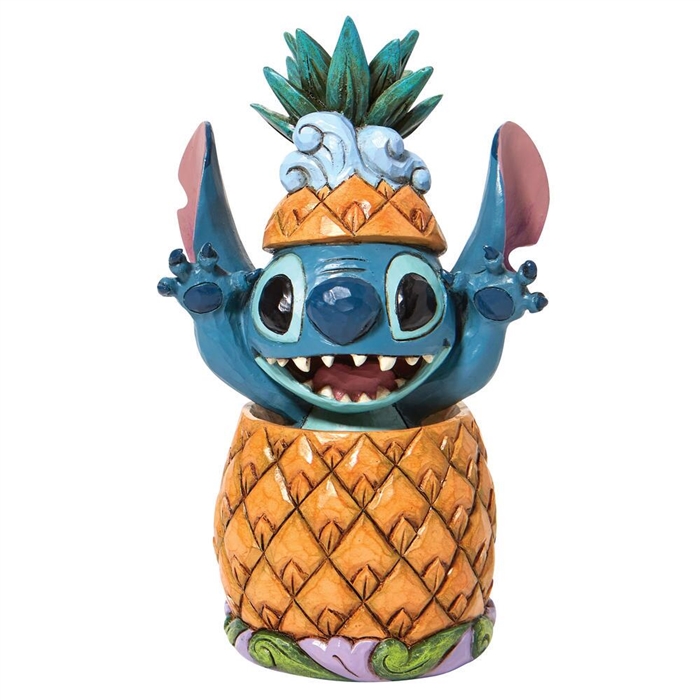 Jim Shore Disney Traditions | Pineapple Pal - Stitch in a Pineapple 6010088 | DBC Collectibles