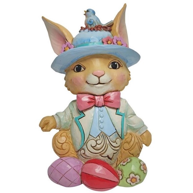 JIm Shore Heartwood Creek - Surrounded By Easter Joy - Pint Sized Bunny with Eggs