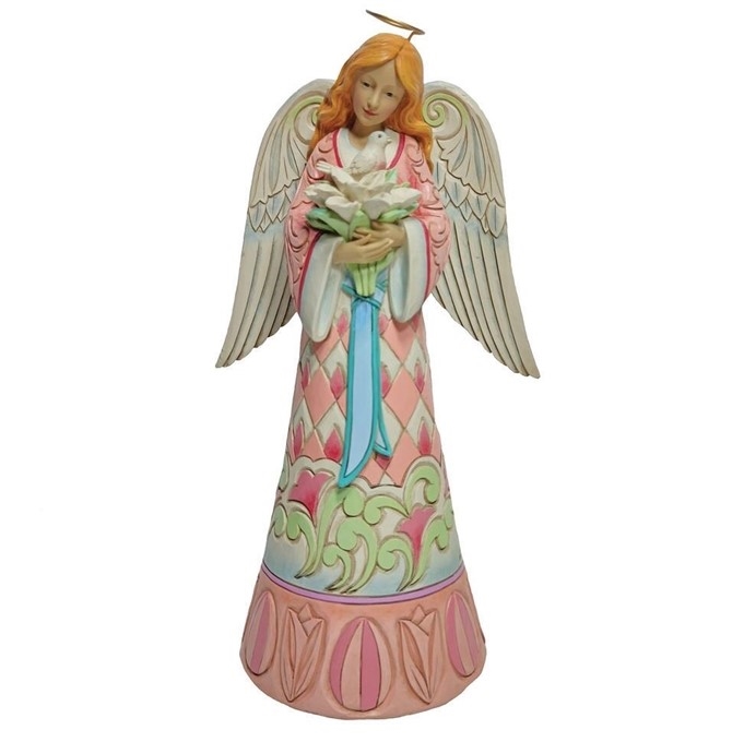 Jim Shore Heartwood Creek - Easter Faith - Easter Angel with Lilies And Dove