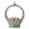 Jim Shore |  On the Hunt for Easter Surprises - Bunnies Egg Hunt Easter Basket 6010591 | DBC Collectibles