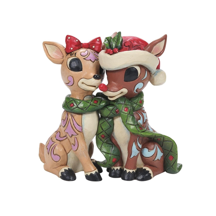 Rudolph Traditions by Jim Shore | Rudolph and Clarice 6010716 | DBC Collectibles