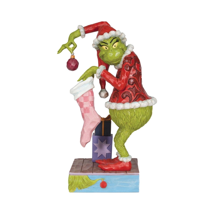 The Grinch by Jim Shore | Grinch Stealing Ornament Placi 6010781 | DBC Collectibles