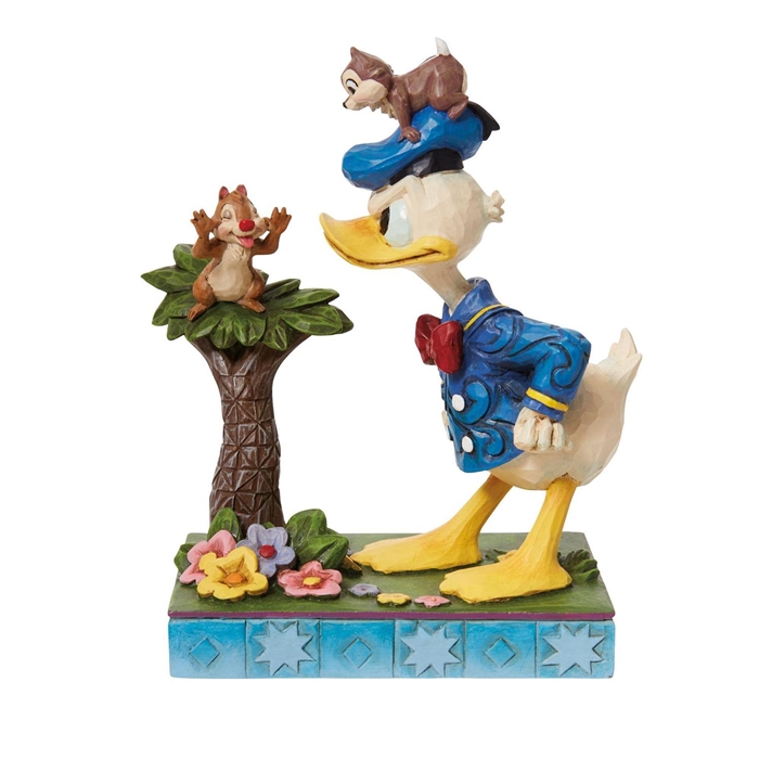 Jim Shore Disney Traditions |  Donald with Chip & Dale 6010884 | DBC Collectibles
