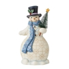 Jim Shore Heartwood Creek |  Ain't No Man Like A Snowman - Snowman Bottle Brush Tree   6011160 | DBC Collectibles