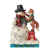 Jim Shore Heartwood Creek |  Building Friendships Together - Snowman with Fox   6011162 | DBC Collectibles