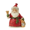 Jim Shore Heartwood Creek |    Mini Santa with Bell and Bag   6011488 | DBC Collectibles