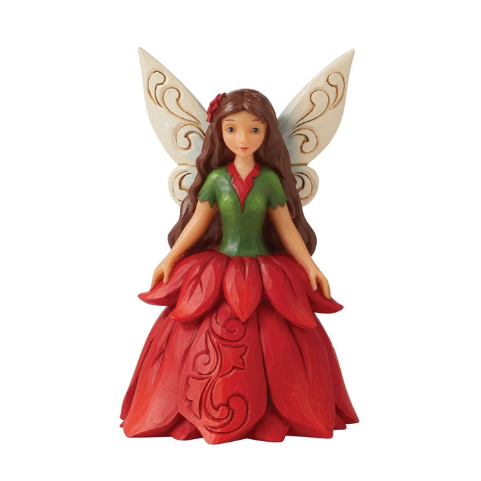 Jim Shore Heartwood Creek | Crimson Christmas - Poinsettia Fairy 6011857 | DBC Collectibles