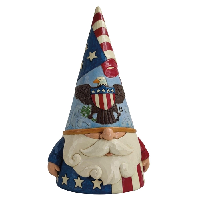 Jim Shore Heartwood Creek | Gnome Of The Free - Patriotic Gnome 6012433 | DBC Collectibles