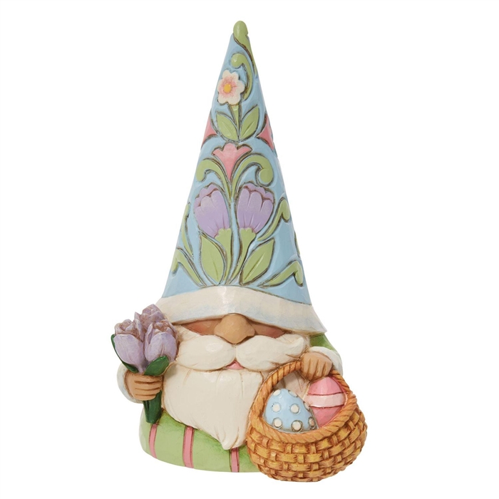 Jim Shore Heartwood Creek | Easter Gnome with Basket 6012438 | DBC Collectibles