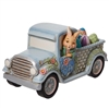 Jim Shore Heartwood Creek | Hauling Easter Wishes Your Way - Easter Truck with Eggs 6012444 | DBC Collectibles