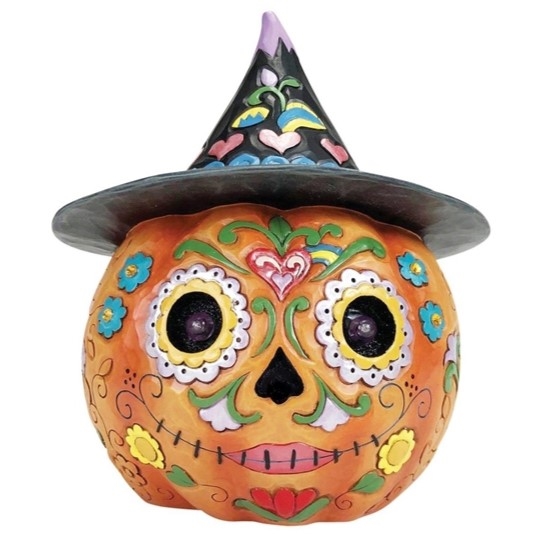 Jim Shore Heartwood Creek |  All Hallows Harvest - Day of the Dead Jack'O Lantern 6012753 | DBC Collectibles