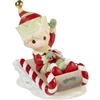 Precious Moments - Christmas Is Coming, Enjoy The Ride Annual Elf Figurine