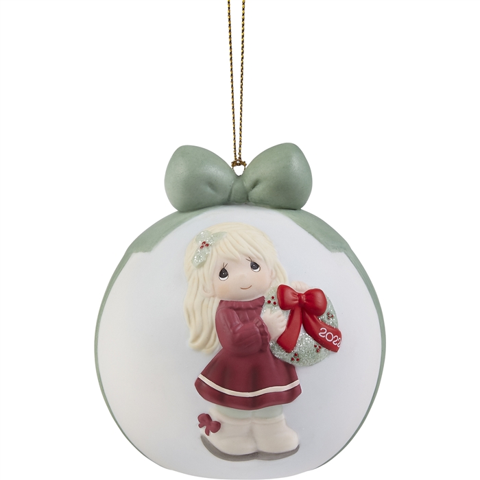 Precious Moments - May Your Christmas Wishes Come True 2022 Dated Ball Ornament 221003