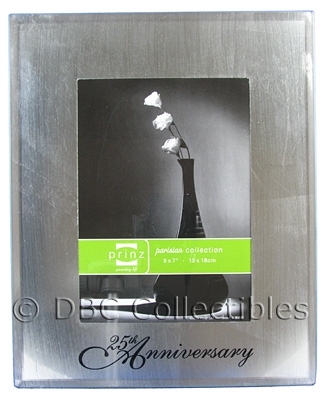 25th Anniversary Everlasting Foil 8 x 10 Picture Frame
