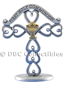 Communion Heart Cross With Chalice