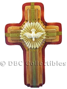 Roman 3D Wooden Cross