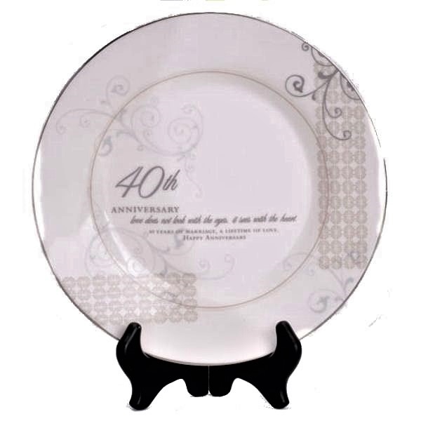 40th Anniversary Plate