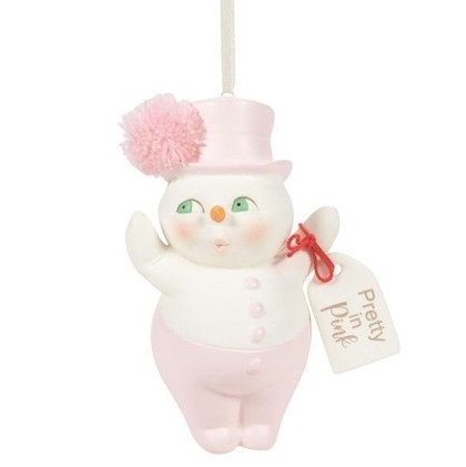 Snowpinions | Pretty In Pink ornament  | 6008169 | DBC Collectibles
