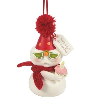 Snowpinions | Birthday Ba-Humbug ornament  | 6008174 | DBC Collectibles