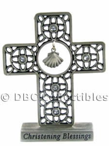 Christening Blessings Standing Cross