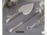 Silver Cake Server Set