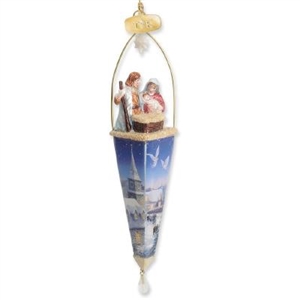 Thomas Kinkade - Finial Holy Family Ornament