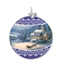 Thomas Kinkade - Sleigh Ride Glass Ball Ornament