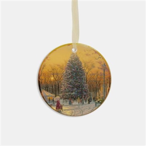 Thomas Kinkade - Town Square Ornament