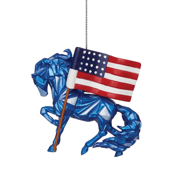 Trail of Painted Ponies - Wild Blue Ornament - Remembering 9/11