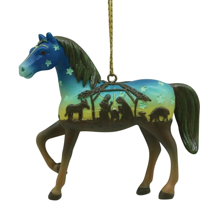 Trail of Painted Ponies - Away in a Manger Ornament