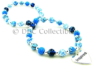 Inspire Necklace 8mm Silverball Blue Brook