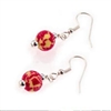 Earrings Classic Silver Ball Silk Chiffon