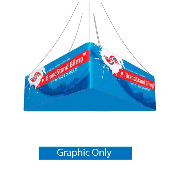 8ft x 24in Blimp Trio Hanging Banners Double-Sided Print (Graphic Only) | Trade Show Hanging Sign - Hanging Banner Exhibit Display