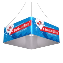 8ft x 32in Blimp Quad Hanging Tension Fabric Banner (Single-Sided Kit) | Trade Show Hanging Sign - Hanging Banner Exhibit Display