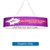 10ft x 36in Blimp Ellipse Hanging Tension Fabric Banner with Blank Bottom (Graphic Only) | Trade Show Booth Ceiling Hanging Sign