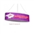 10ft x 42in Blimp Ellipse Single-Sided Hanging Tension Fabric Banner | Trade Show Booth Ceiling Hanging Sign