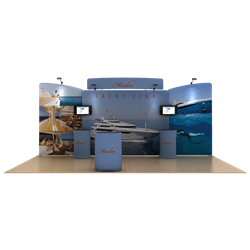 20ft Marlin C Waveline Original Fabric Display