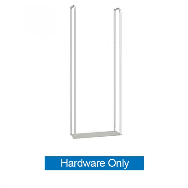 8ft Merchandiser Display White Plate (Hardware Only)