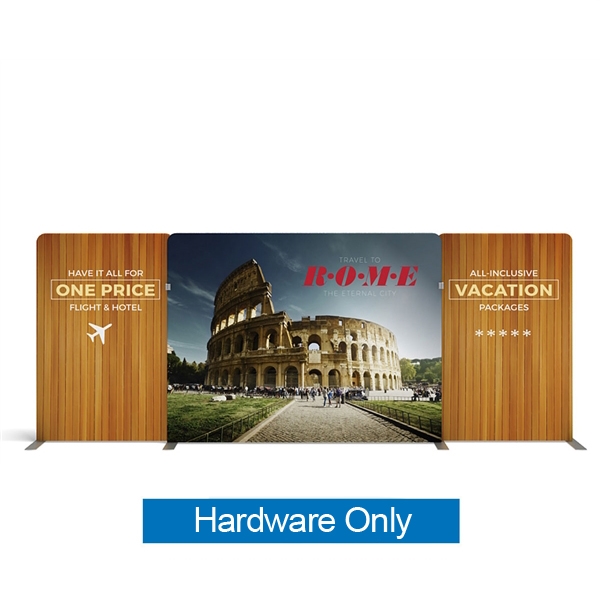 20ft Atlantic A Waveline Media Display | Backwall Hardware Only