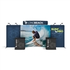 20ft Caribbean C Waveline Media Display | Double-Sided Tension Fabric Booth