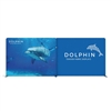 20ft Dolphin A Waveline Media Display | Double-Sided Tension Fabric Booth