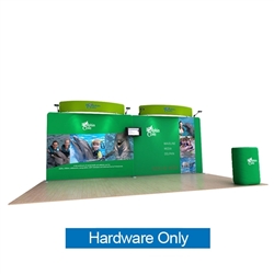 20ft Dolphin C Waveline Media Display | Backwall Hardware Only