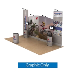 20ft Hammerhead Waveline Media Display | Double-Sided Tension Fabric Skin Only