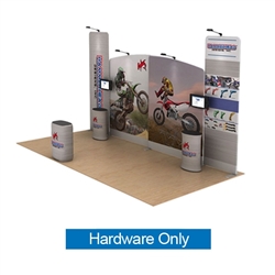 20ft Hammerhead Waveline Media Display | Backwall Hardware Only