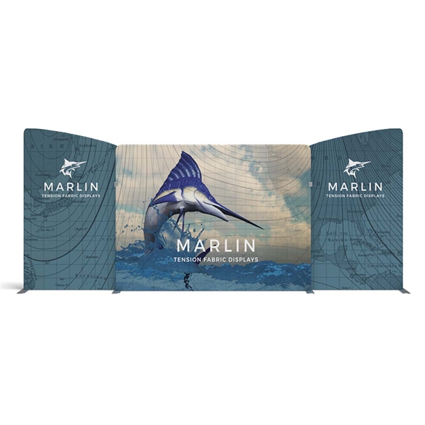 20ft Marlin A Waveline Media Display & TV Monitor Mount | Single-Sided Tension Fabric Kit