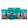 20ft Tarpon B Waveline Media Display | Double-Sided Tension Fabric Booth