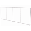 20ft Flat Waveline Media Display | Backwall Hardware Only